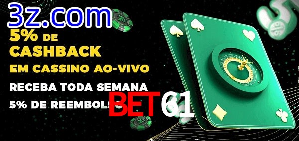 Promoções do cassino ao Vivo Bet61